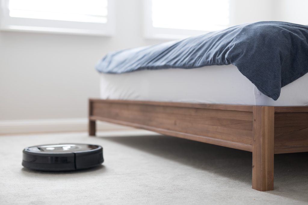 Modern technology futuristic robot vacuum cleaner