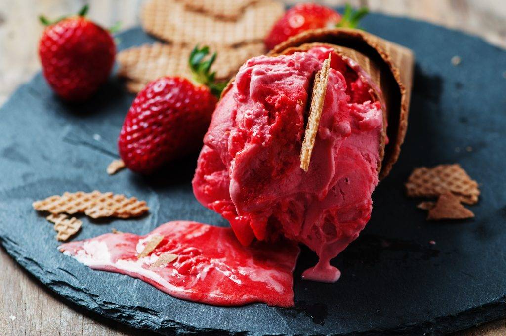 Strawberry icecream